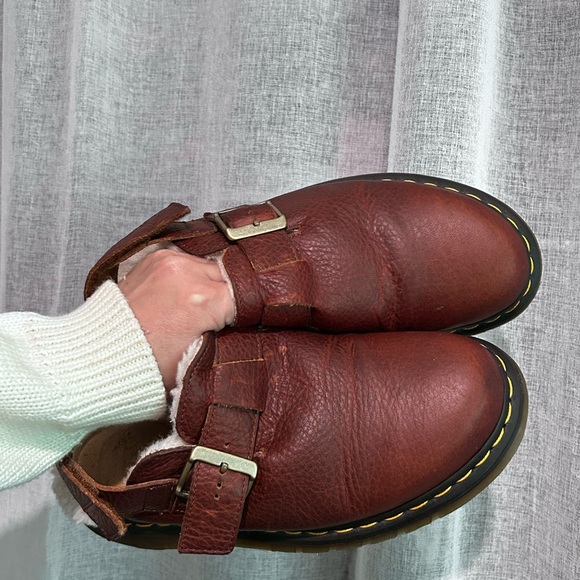 Dr. Martens Jorge II FL White Fur Lined Clogs - Picture 3 of 9